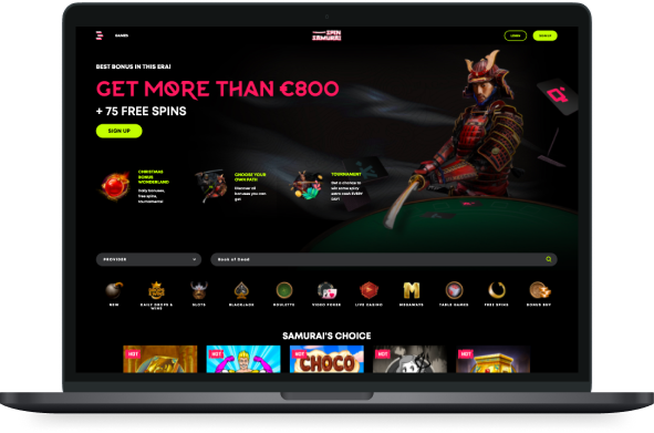 Spin Samurai Casino Desktop